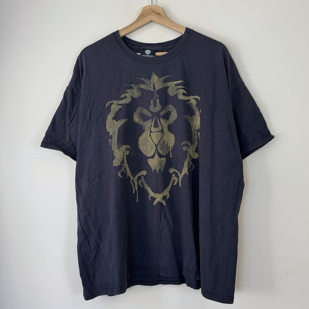 Vintage World of Warcraft Alliance Jinx Blizzard Black Tee Shirt - XL